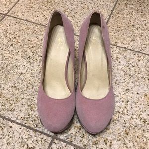 Dusty Rose Platform 4 inches Pumps